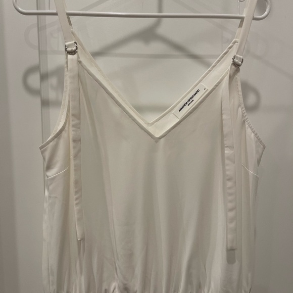 Amanda Uprichard Josietta Sleeveless Jumpsuit in Ivory.Size M - Picture 8 of 16